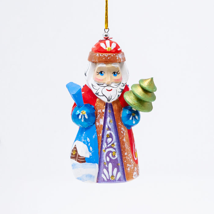 Hand-carved Grandfather Frost Ornament