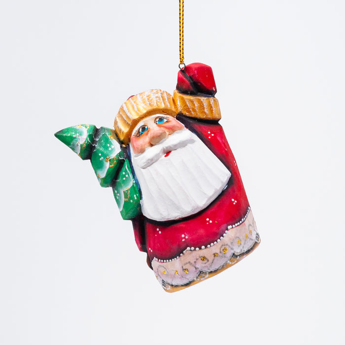 Hand-carved Grandfather Frost Ornament