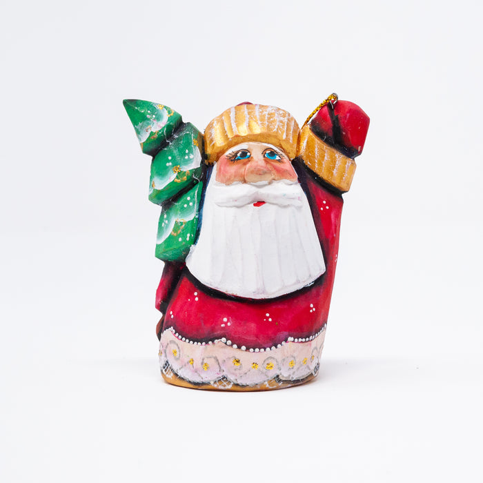 Hand-carved Grandfather Frost Ornament