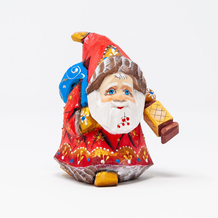 Hand-carved  Grandfather Frost Figurine Multiple Colours and Designs Option