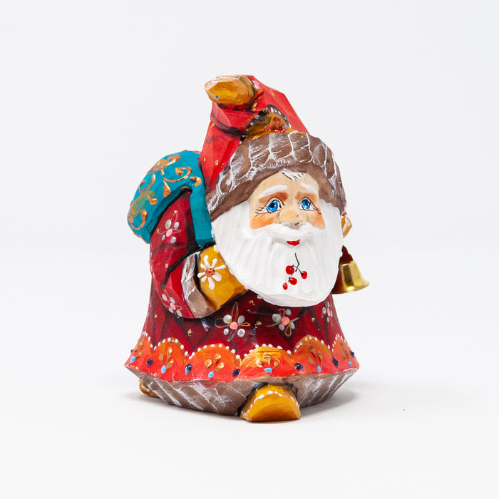 Hand-carved   Grandfather Frost Figurine Multiple Colours and Designs Option