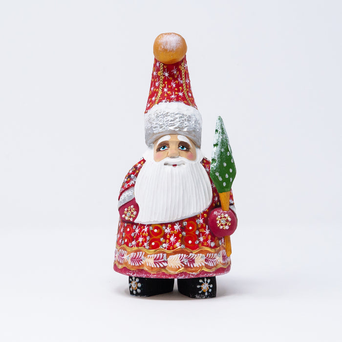 Hand-carved  Grandfather Frost Figurine (Two Colour Options)