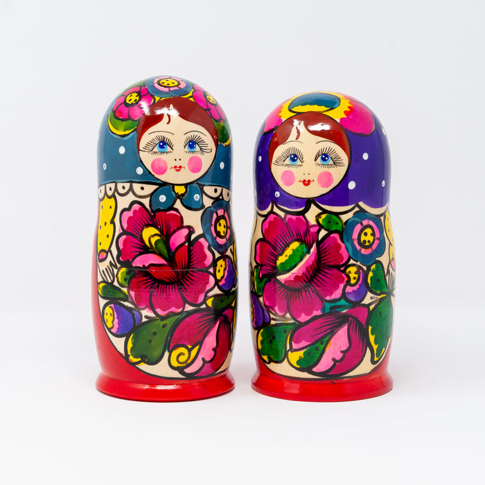 Traditional Polkhovsky Maidan Doll – Set of 5 (Multiple Colour Options)