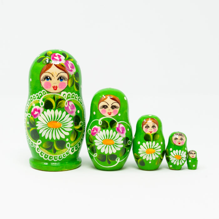 Daisy Folk Artisan Doll – Set of 5 (Multiple Colour Options)