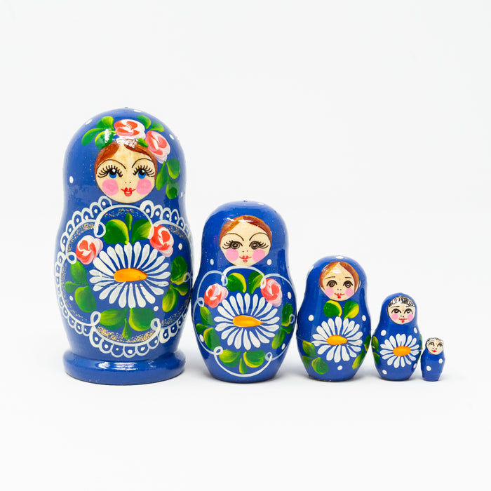 Daisy Folk Artisan Doll – Set of 5 (Multiple Colour Options)