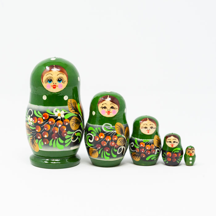 Ash berry Folk Artisan Doll – Set of 5 (Two Colour Options)