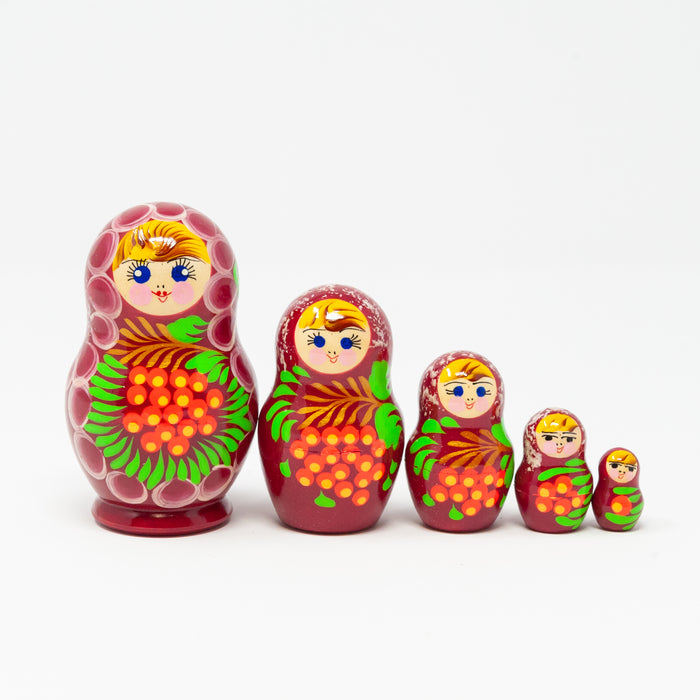 Rowan Berry Folk Artisan Doll – Set of 5 (Two Colour Options)