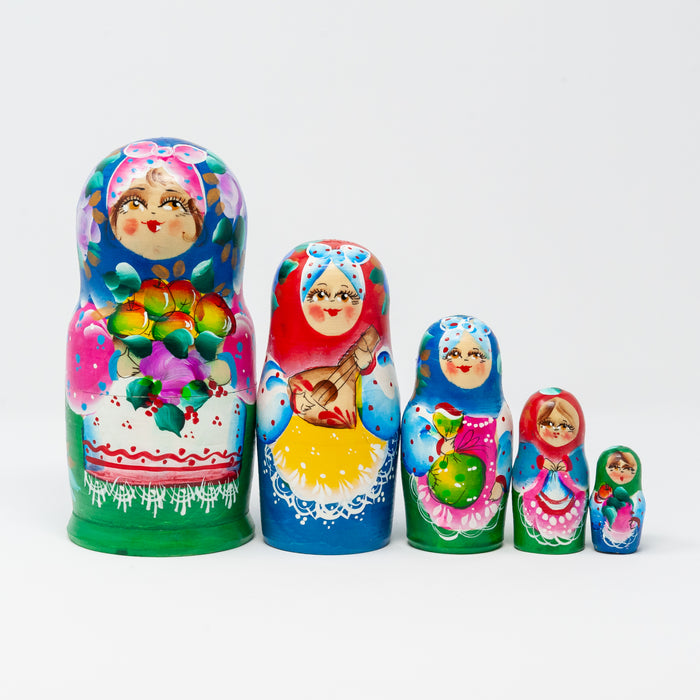Artisanal Watercolour Doll – Set of 5