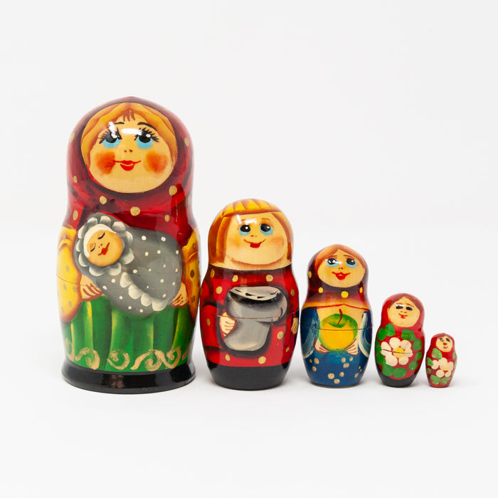 Artisanal Family-themed Dolls – Sets of 5
