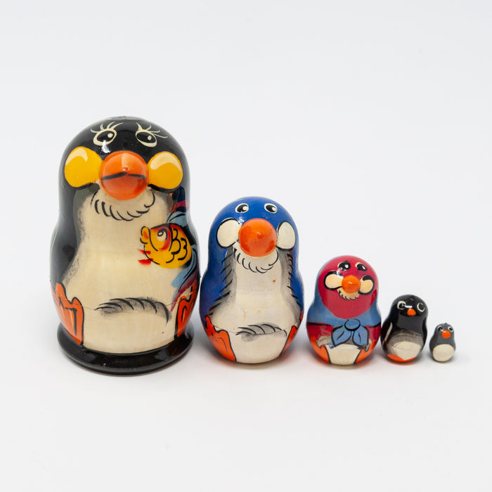 Mini Black Penguin – Set of 5