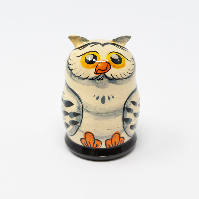 Mini Snowy Owl – Set of 5 (Two Colour Options)