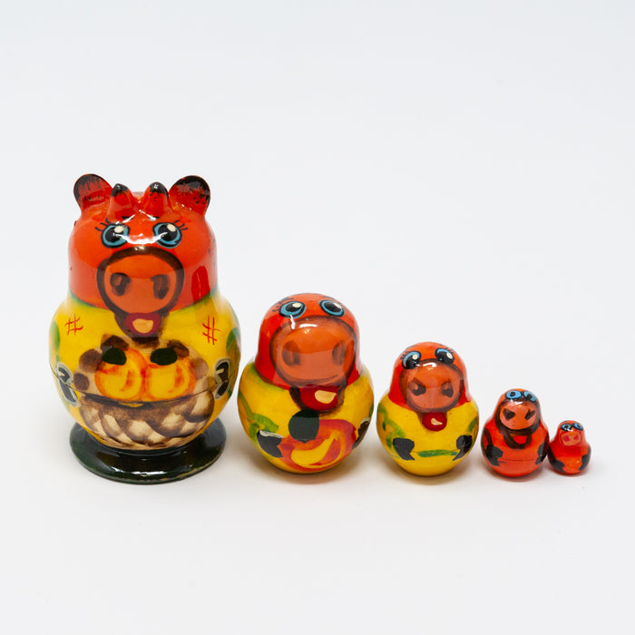 Mini Brown Cow – Set of 5