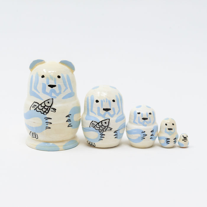 Mini Polar Bear – Set of 5