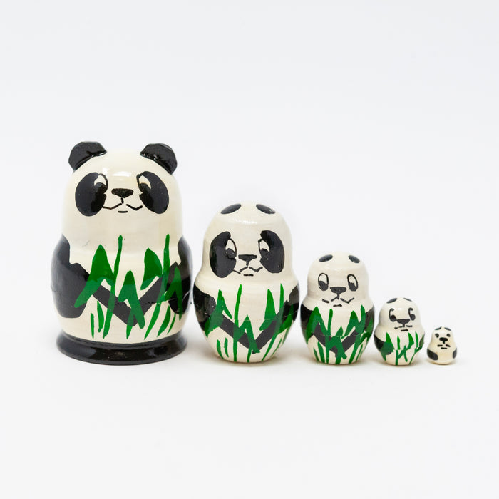 Mini Panda Bear – Set of 5