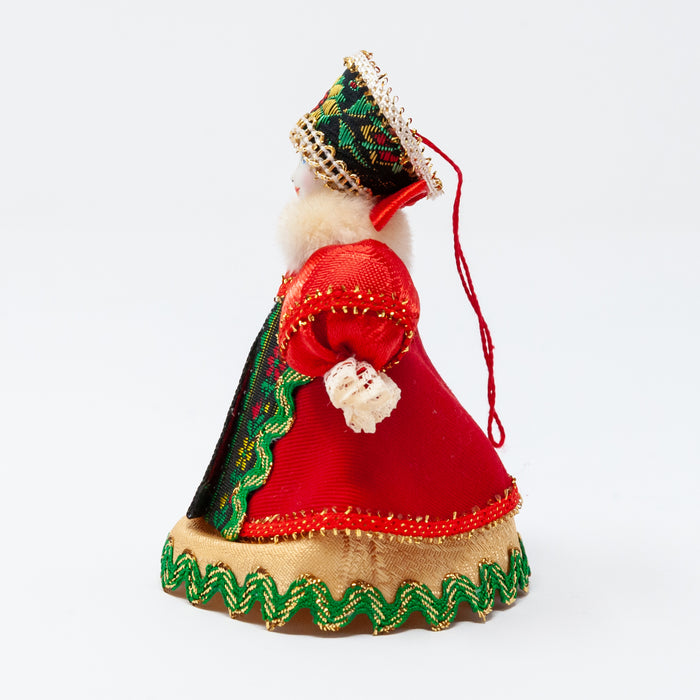 Winter Costume Doll Ornament (Red Colour Palette)