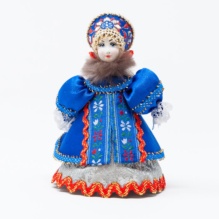 Winter Costume Doll Ornament (Blue Colour Palette)