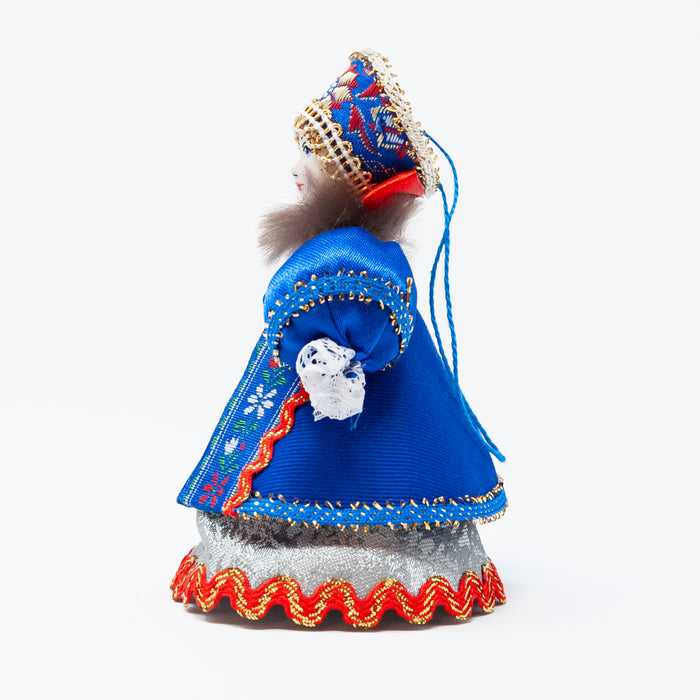 Winter Costume Doll Ornament (Blue Colour Palette)
