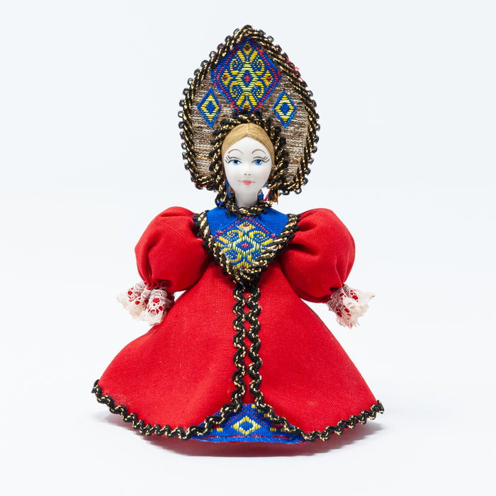 Russian Costume Doll Ornaments (Red Colour Palette)