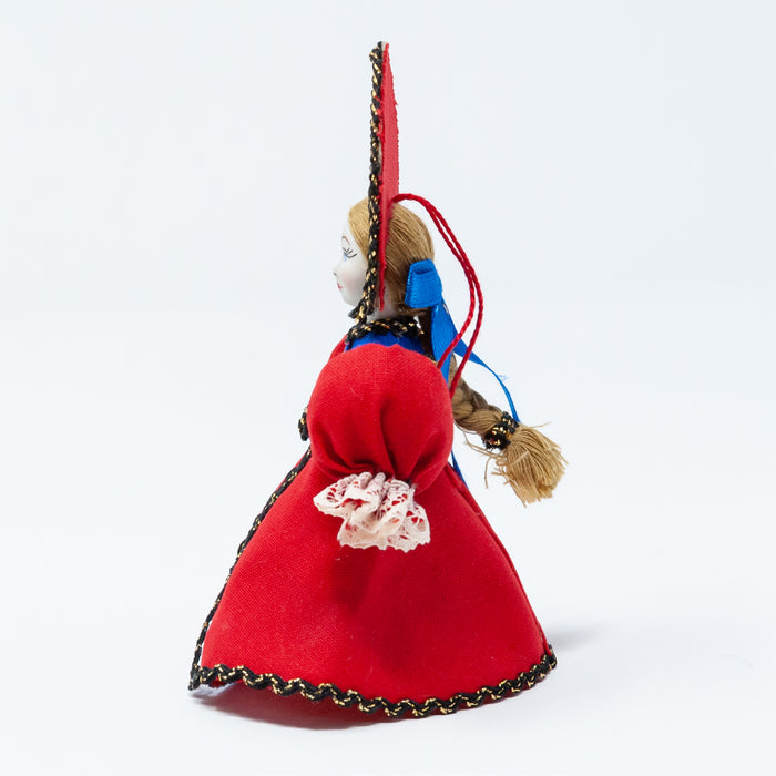 Russian Costume Doll Ornaments (Red Colour Palette)