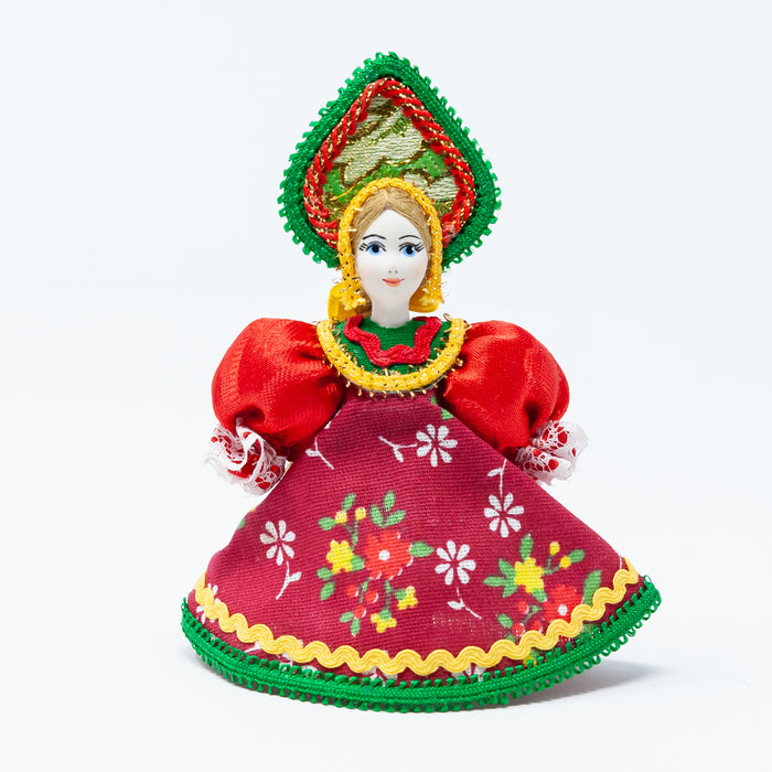 Russian Costume Doll Ornaments (Red Colour Palette)
