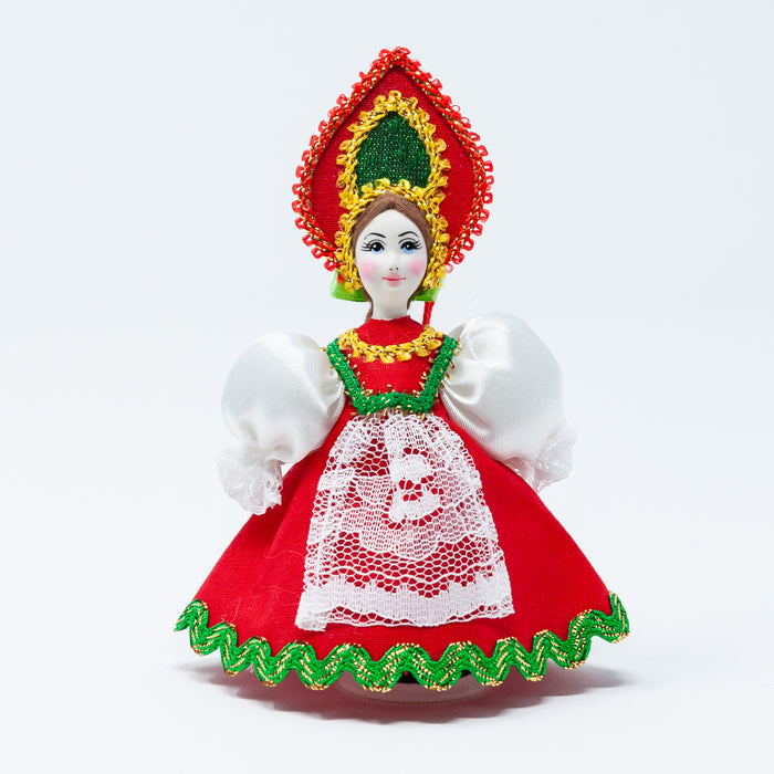 Russian Costume Doll Ornaments (Red Colour Palette)