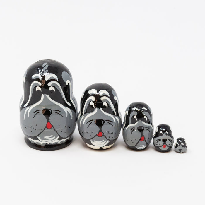 Mini Black Dog – Set of 5
