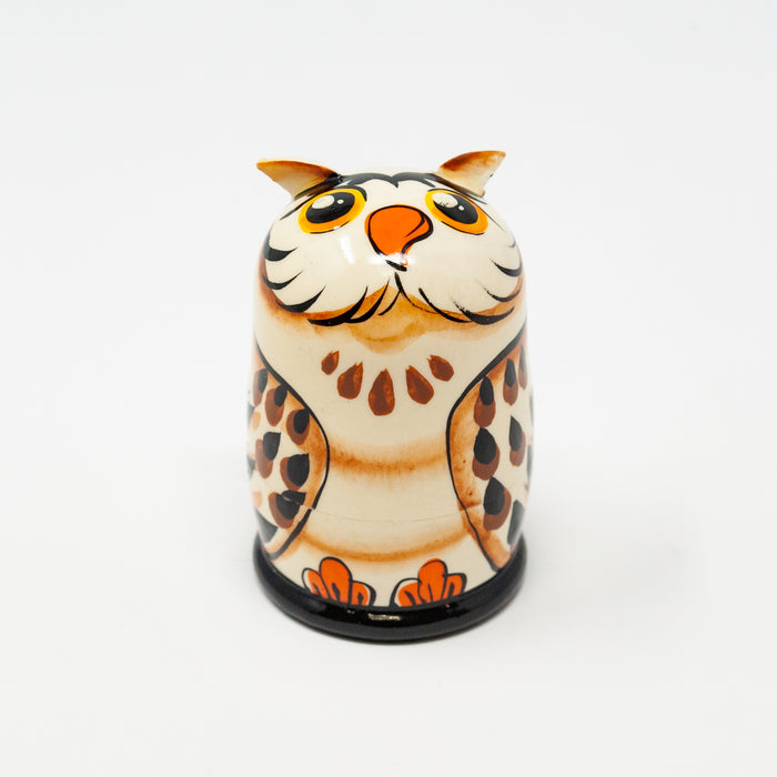 Mini Snowy Owl – Set of 5 (Two Colour Options)