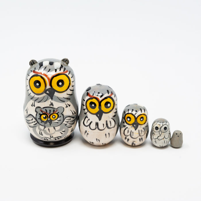 Mini Owl – Set of 5 (Two Colour Options)