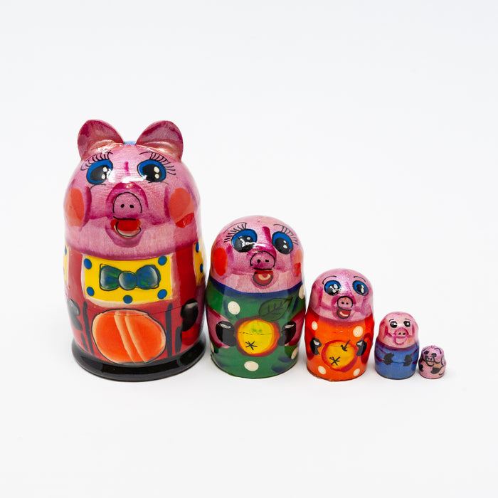 Mini Pig – Set of 5 Multiple Designs
