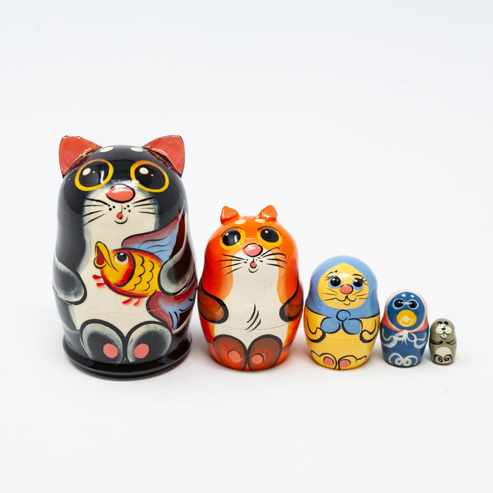 Mini Black Cat – Set of 5