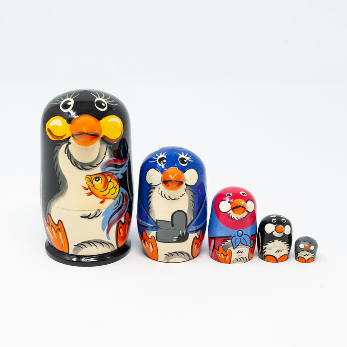 Black Penguin Family – Set of 5