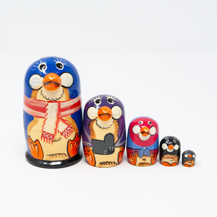 Blue Penguin – Set of 5
