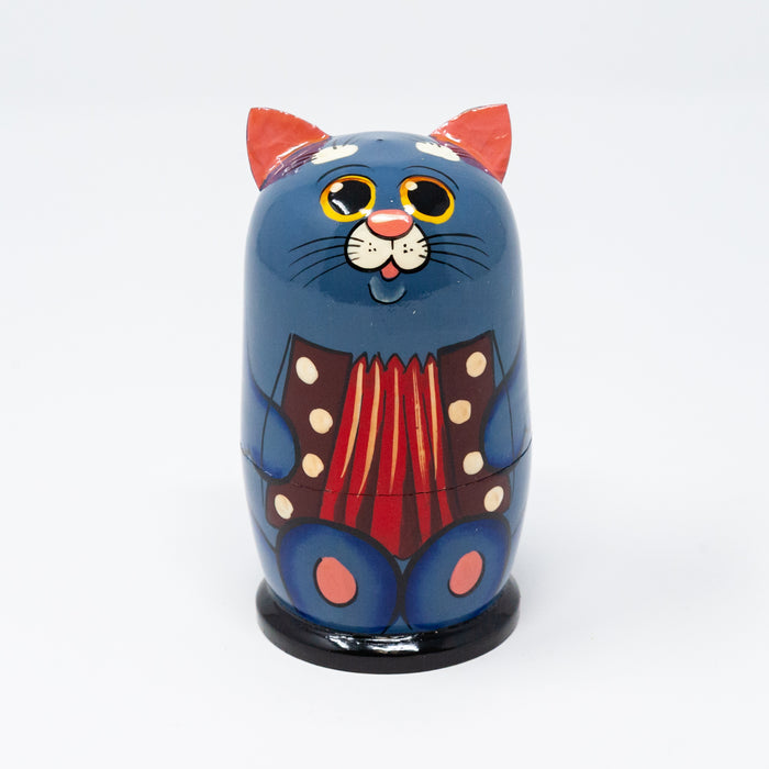 Grey Cat – Set of 5 (Multiple Design Options)