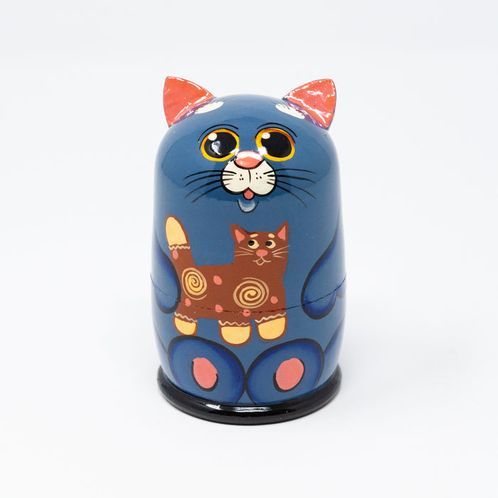 Grey Cat – Set of 5 (Multiple Design Options)