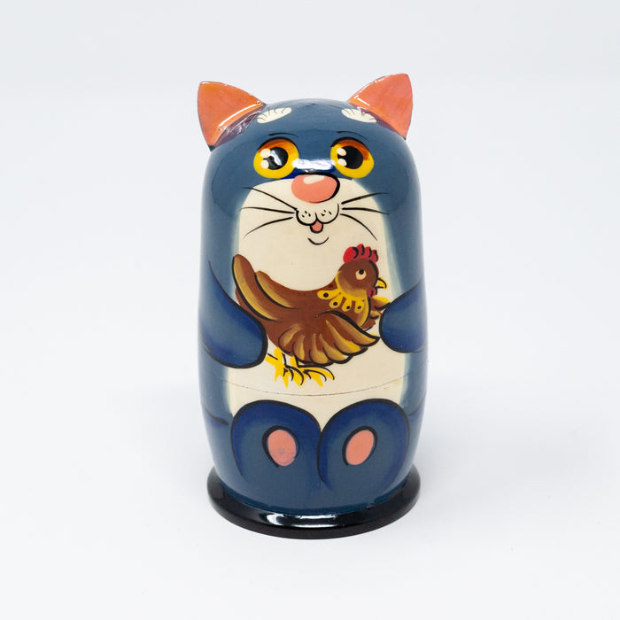 Grey Cat – Set of 5 (Multiple Design Options)