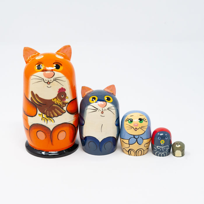 Red Cat – Set of 5 (Multiple Design Options)