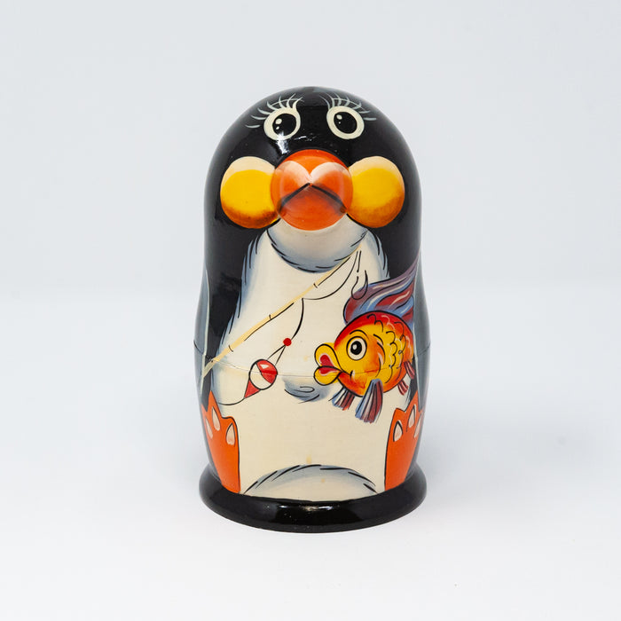 Black Penguin Family – Set of 5 (Large)