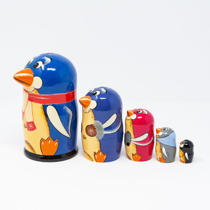 Blue Penguin – Set of 5 (Large)
