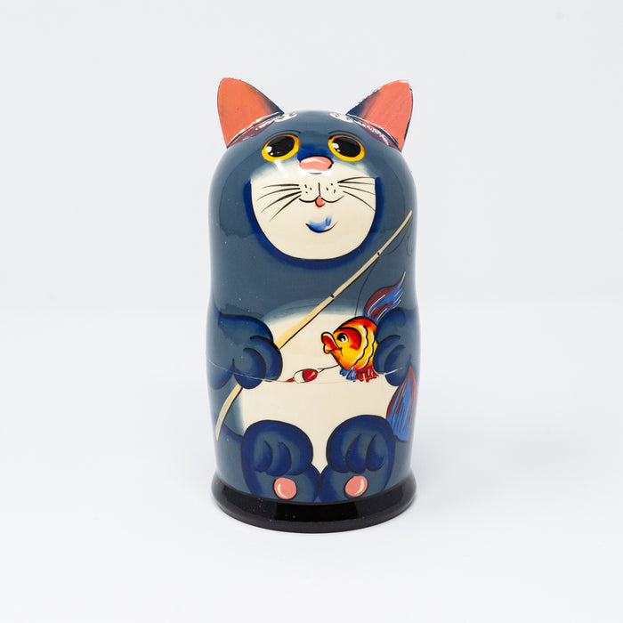 Grey Cat Family – Set of 5 (Large)