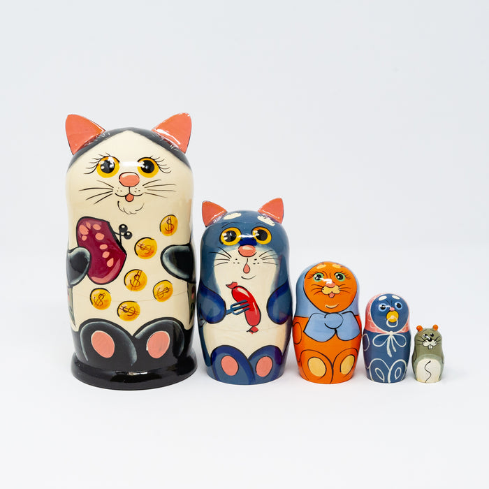 Money Cat – Set of 5 (Large)