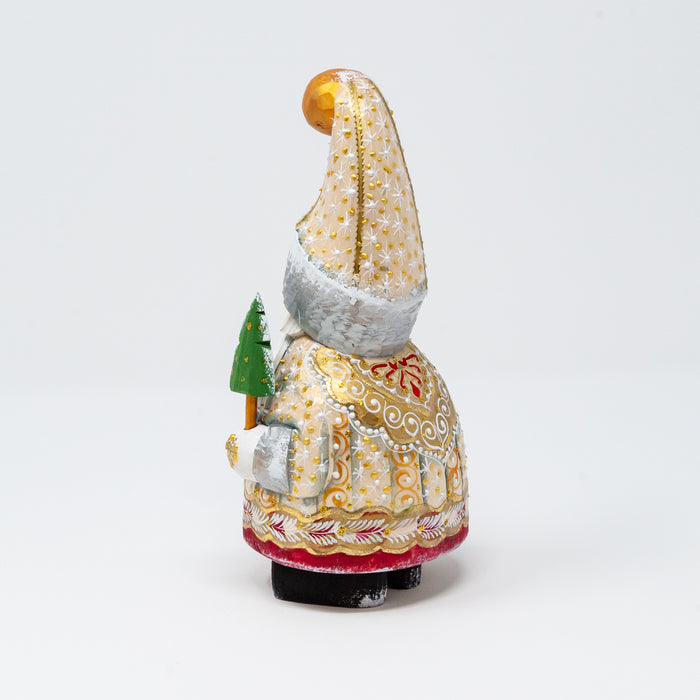 Hand-carved  Grandfather Frost Figurine (Two Colour Options)