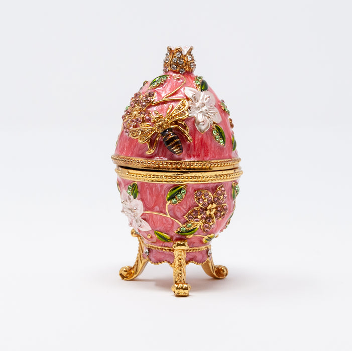 Small Pink Bee Imperial Faberge Egg Replica