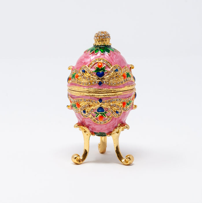 Small Pink Imperial Faberge Egg Replica
