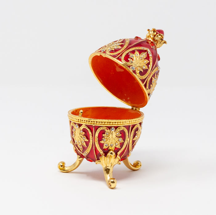 Hearts and Leaves Imperial Faberge Egg Replica