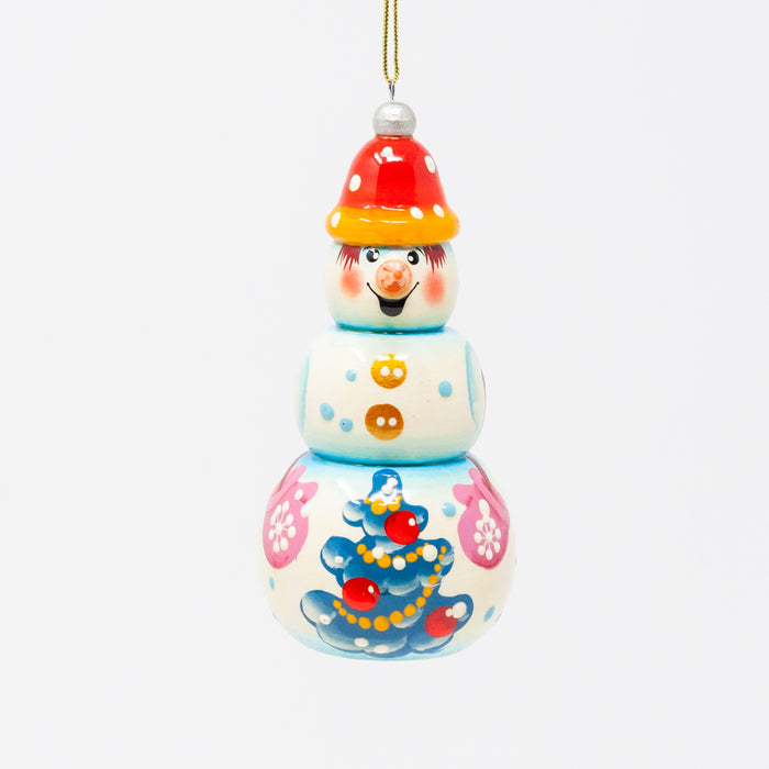 Snowman with Christmas Tree Ornament (Multiple Colour Options)
