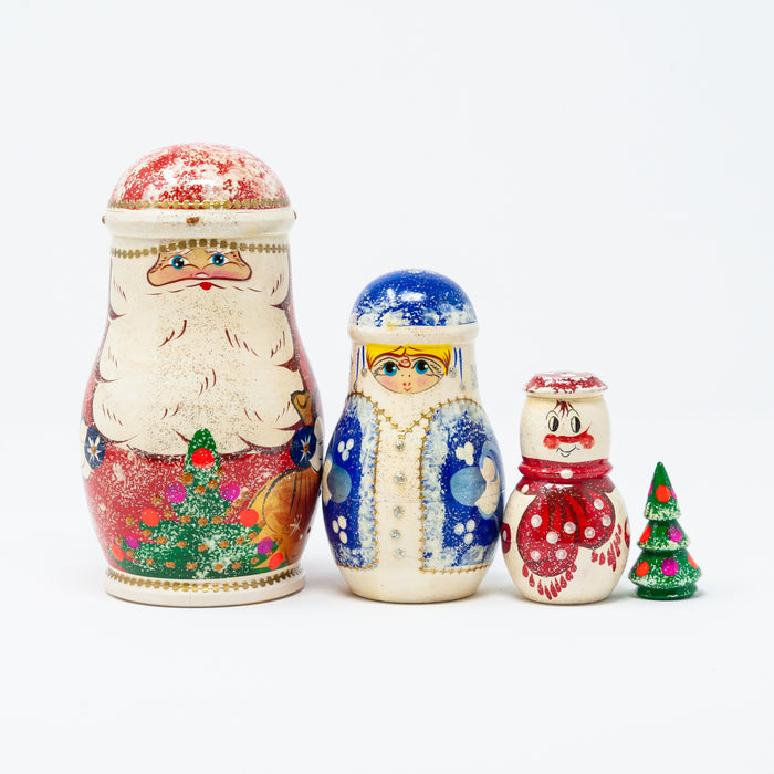 Frosty Grandfather Frost with Winter Characters
