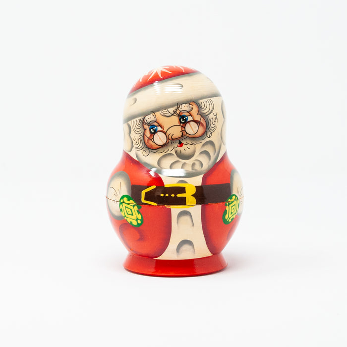 Stern Santa Wearing Glasses