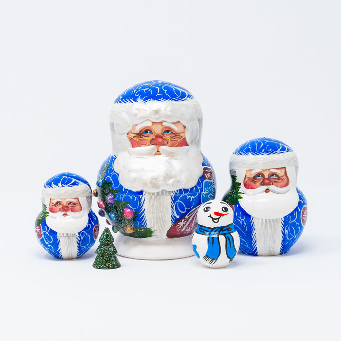 Blue Pearly Beard Santa