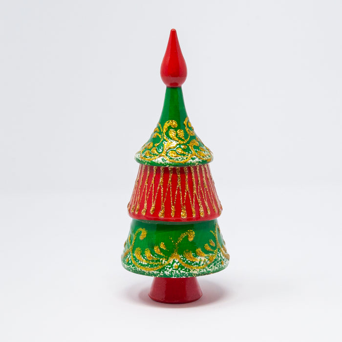 Red Topper Nesting Christmas Tree (Two Colour Options)