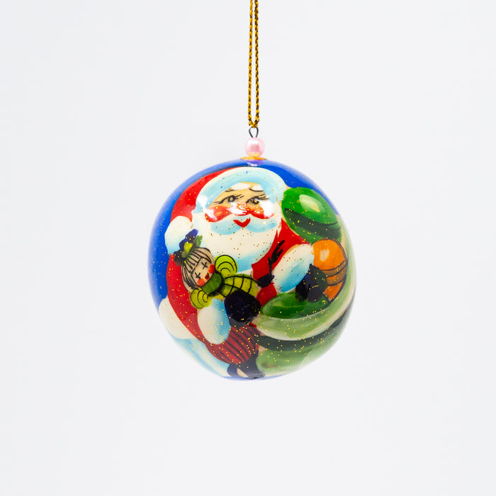 Round Grandfather Frost Ornament